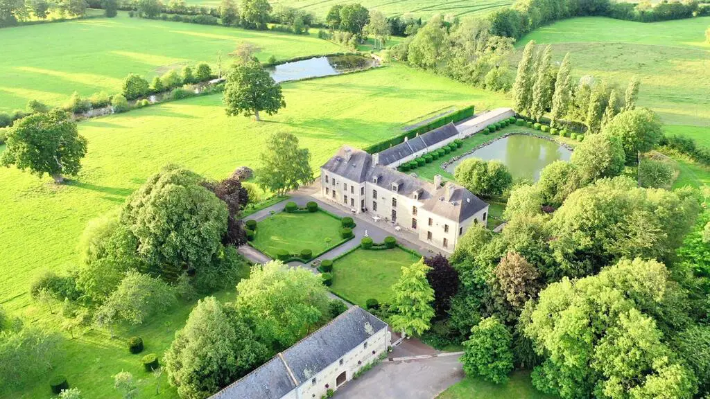 Château du Bû vu du ciel