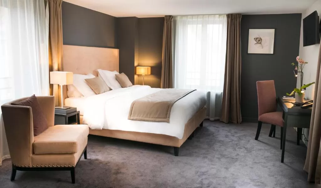 Chambre double à l'hôtel La Maison d’à Côté