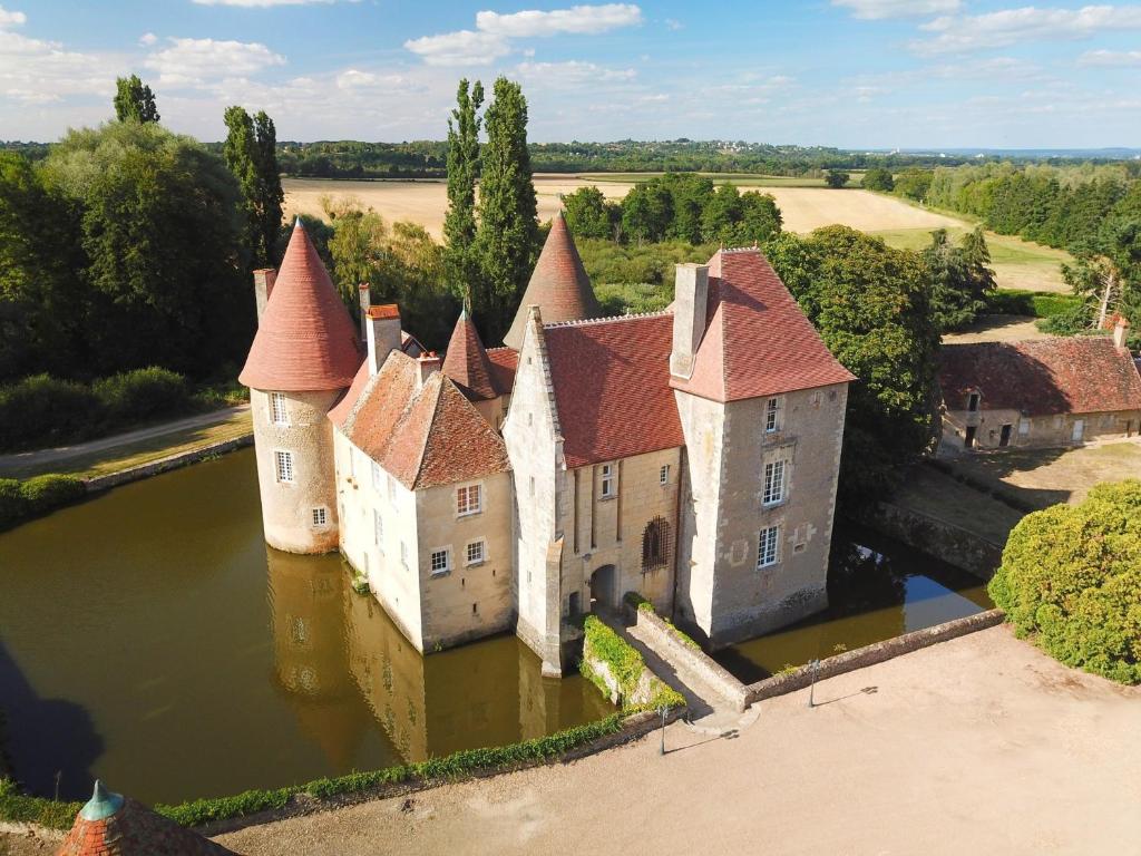 Vue aérienne du Château de Marais