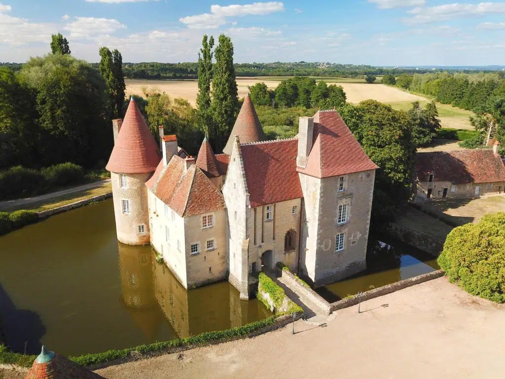 Vue aérienne du Château de Marais