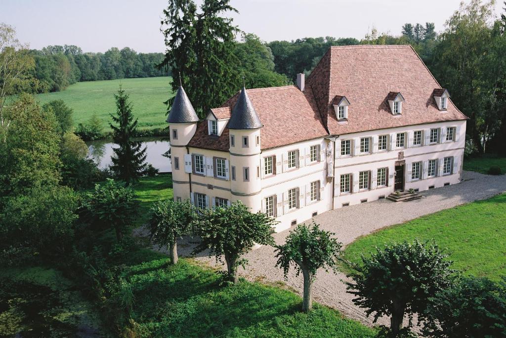 Vue aérienne du Château De Werde - Matzenheim (Bas-Rhin - 67)