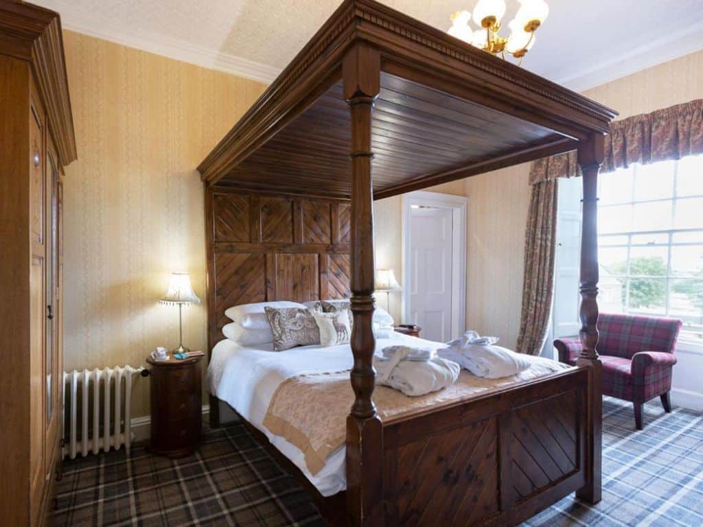 Une chambre du Dornoch Castle Hotel