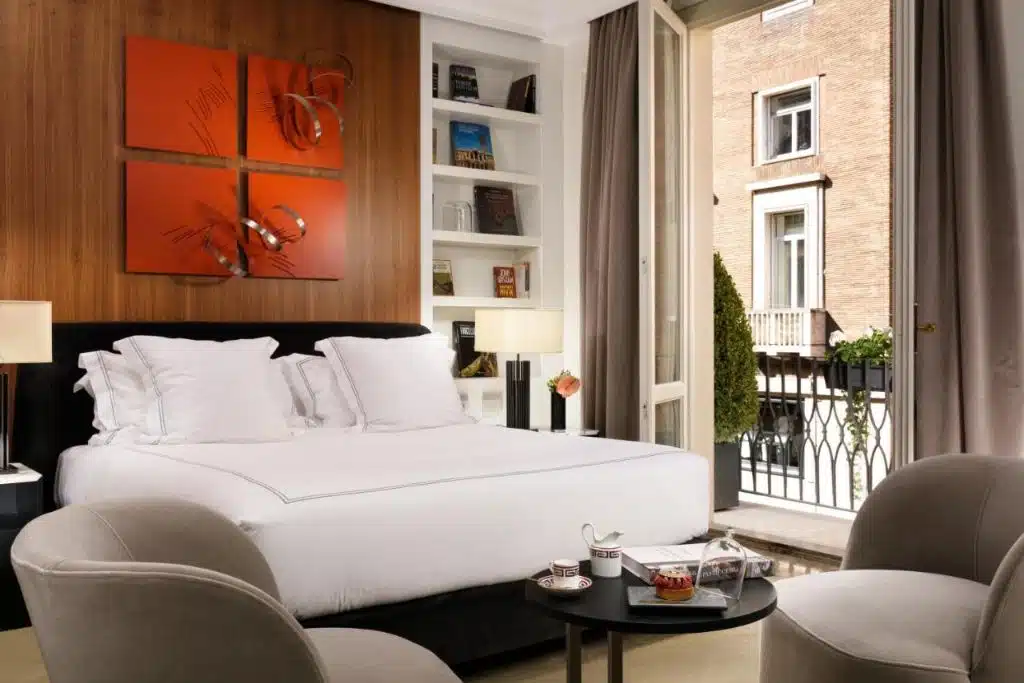 Chambre double de luxe de l'établissement The First Roma Dolce