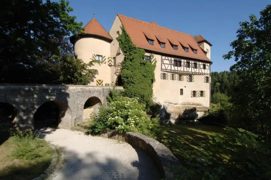 Vue du pont et du château Rabenstein