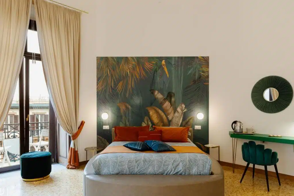 Chambre avec tapisserie du Lepre felice