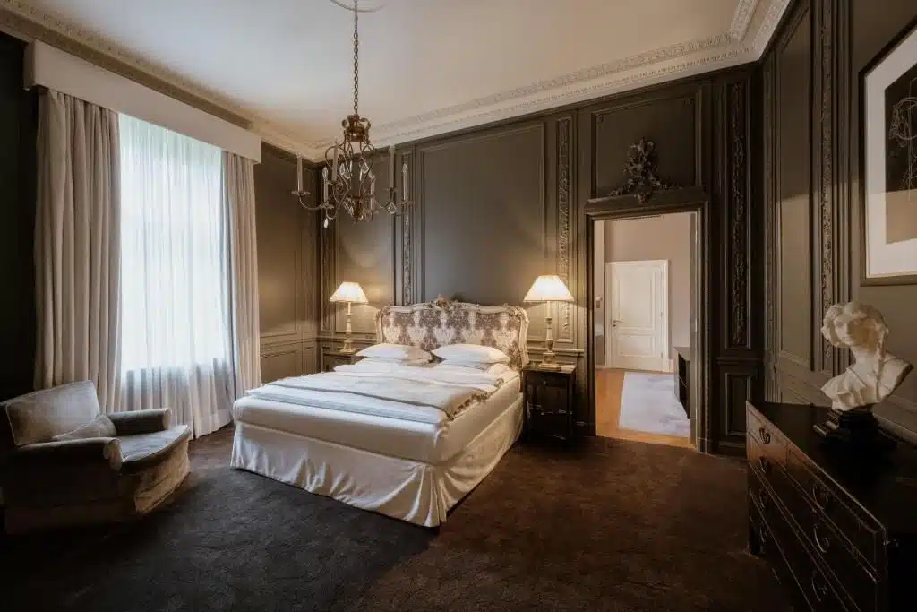 Chambre du château hotel de Patrick Hellmann