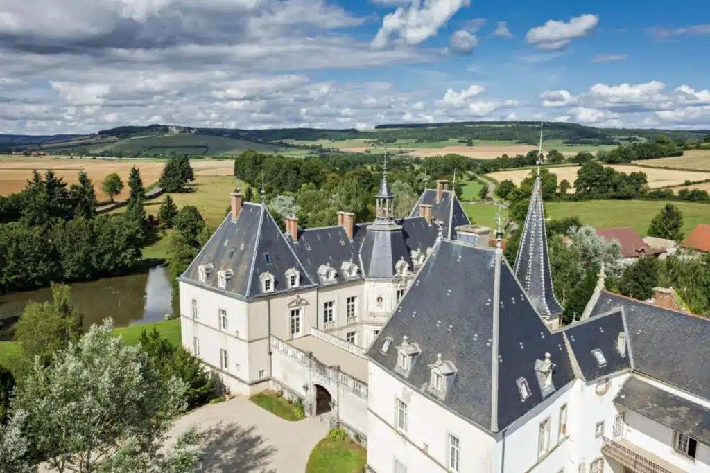 Vue de dessus du château Sainte Sabine